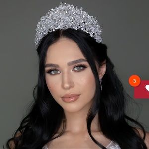 RANIER Wedding Crown, Swarovski & Pearls Tiara